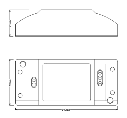 可控硅调光电源外置FSDKE0812691产品结构图