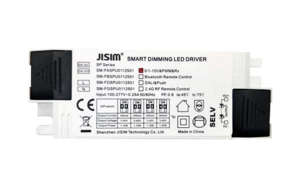 20W 350-500mA 3-40VDC 100-277V  0/1-10V智能调光驱动