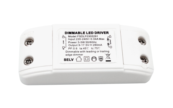 3-5W 220-240Vac 可控硅深度调光电源 3-5W 220-240Vac 可控硅深度调光电源