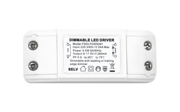 3-5W 220-240Vac 可控硅深度调光电源 3-5W 220-240Vac 可控硅深度调光电源