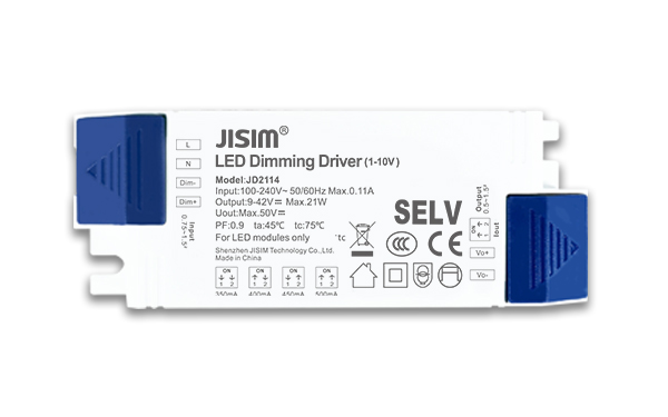 JD2114 9-42V 350-500mA 20W 1-10V恒流 缓启动 无频闪 万分之一 调光电源 JD2114 9-42V 350-500mA 20W 1-10V恒流 缓启动 无频闪 万分之一 调光电源