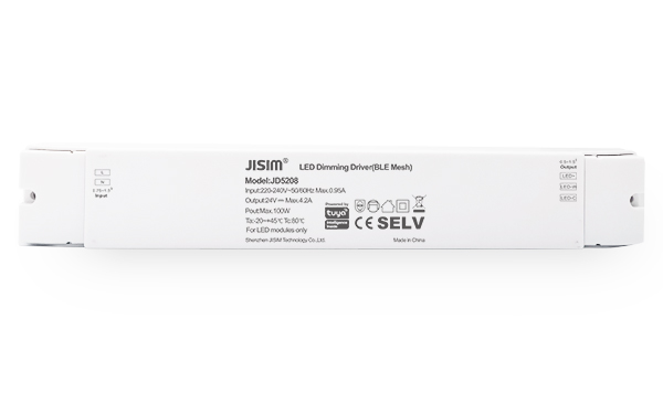 JD5208 220-240VDC 4.2A 100W 涂鸦蓝牙 Mesh 恒压 无频闪 调光调色电源 JD5208 220-240VDC 4.2A 100W 涂鸦蓝牙 Mesh 恒压 无频闪 调光调色电源